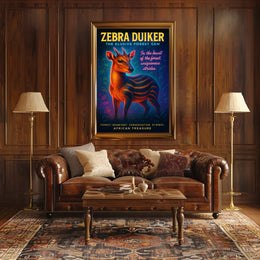 Zebra Duiker The Elusive Forest Gem Poster