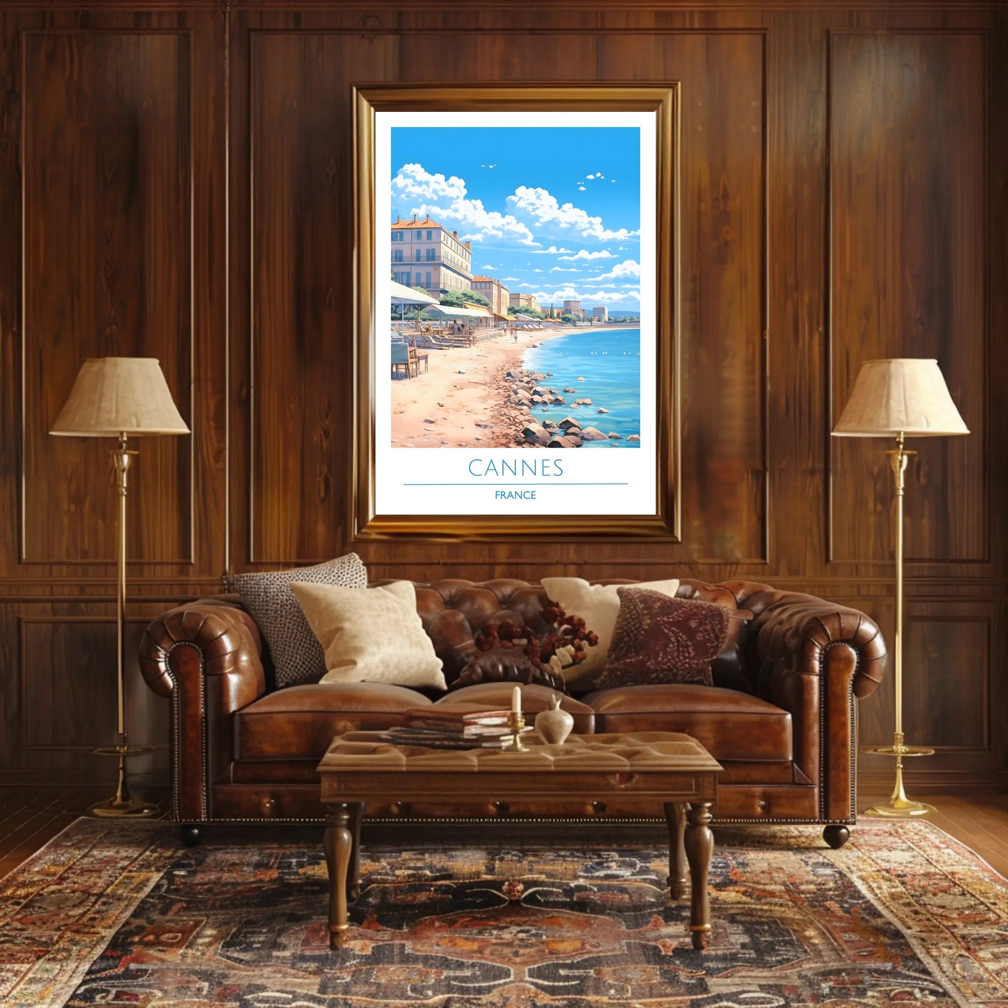 Coastal Charm of Cannes Poster