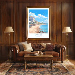 Coastal Charm of Cannes Poster