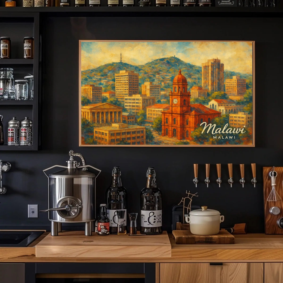 Malawi Scenic View Photography Realism Wanderlust Poster