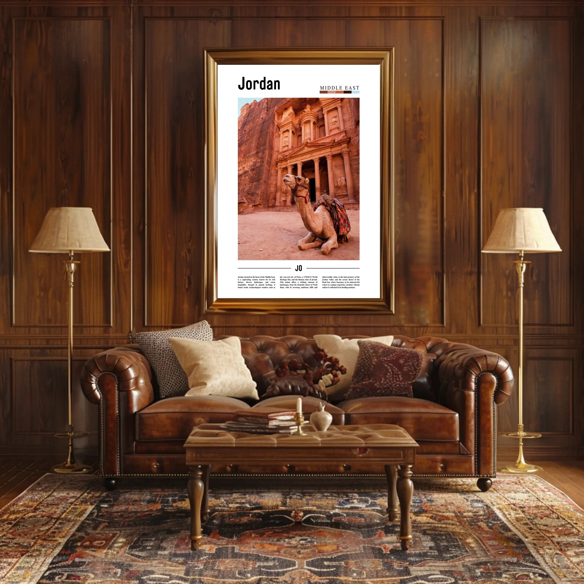 Jordan's Rich Heritage Adventure Travel Poster PosterGoat