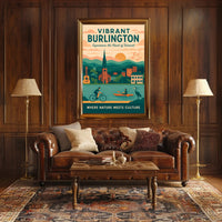 Burlington Poster Vibrant Nature And Culture