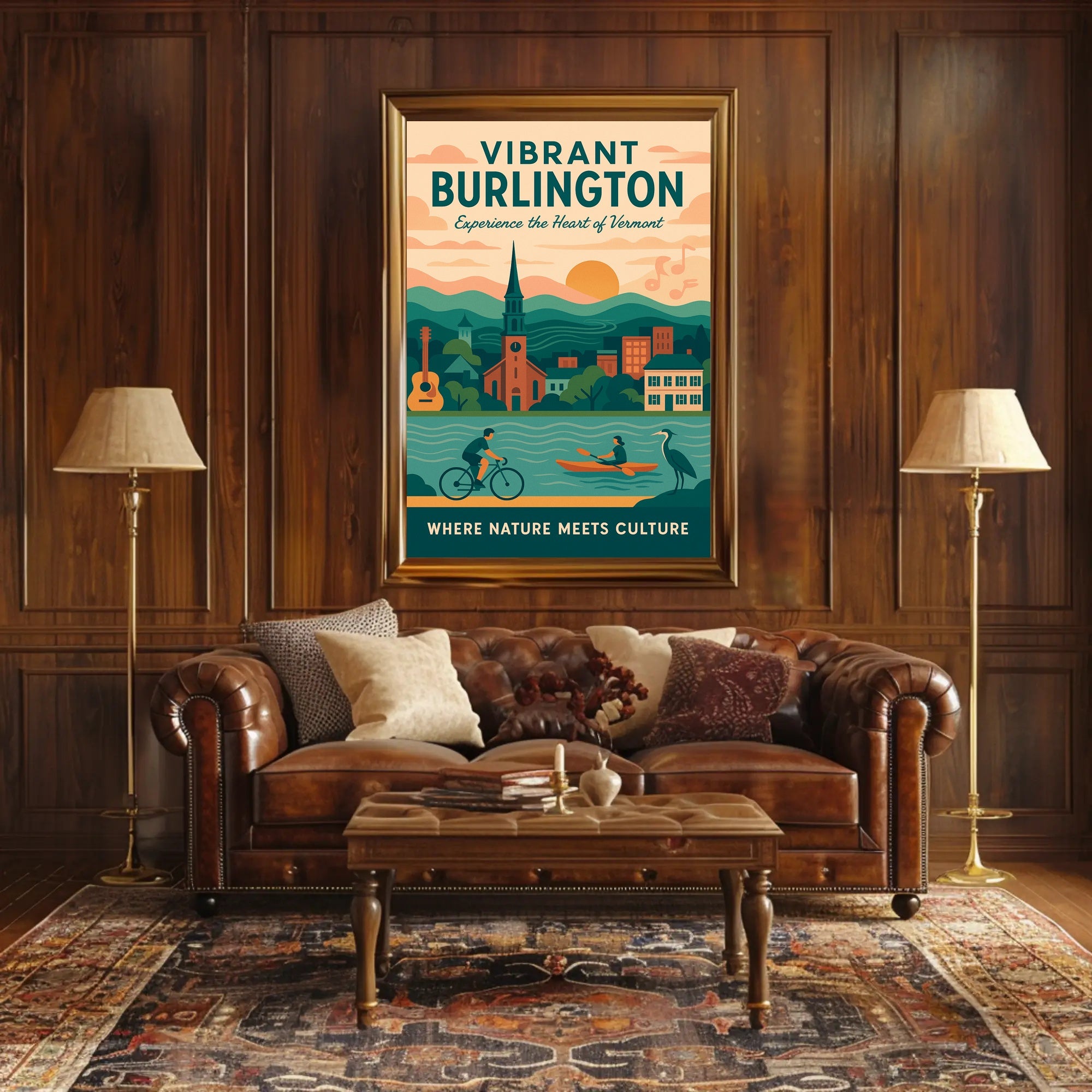 Burlington Poster Vibrant Nature And Culture