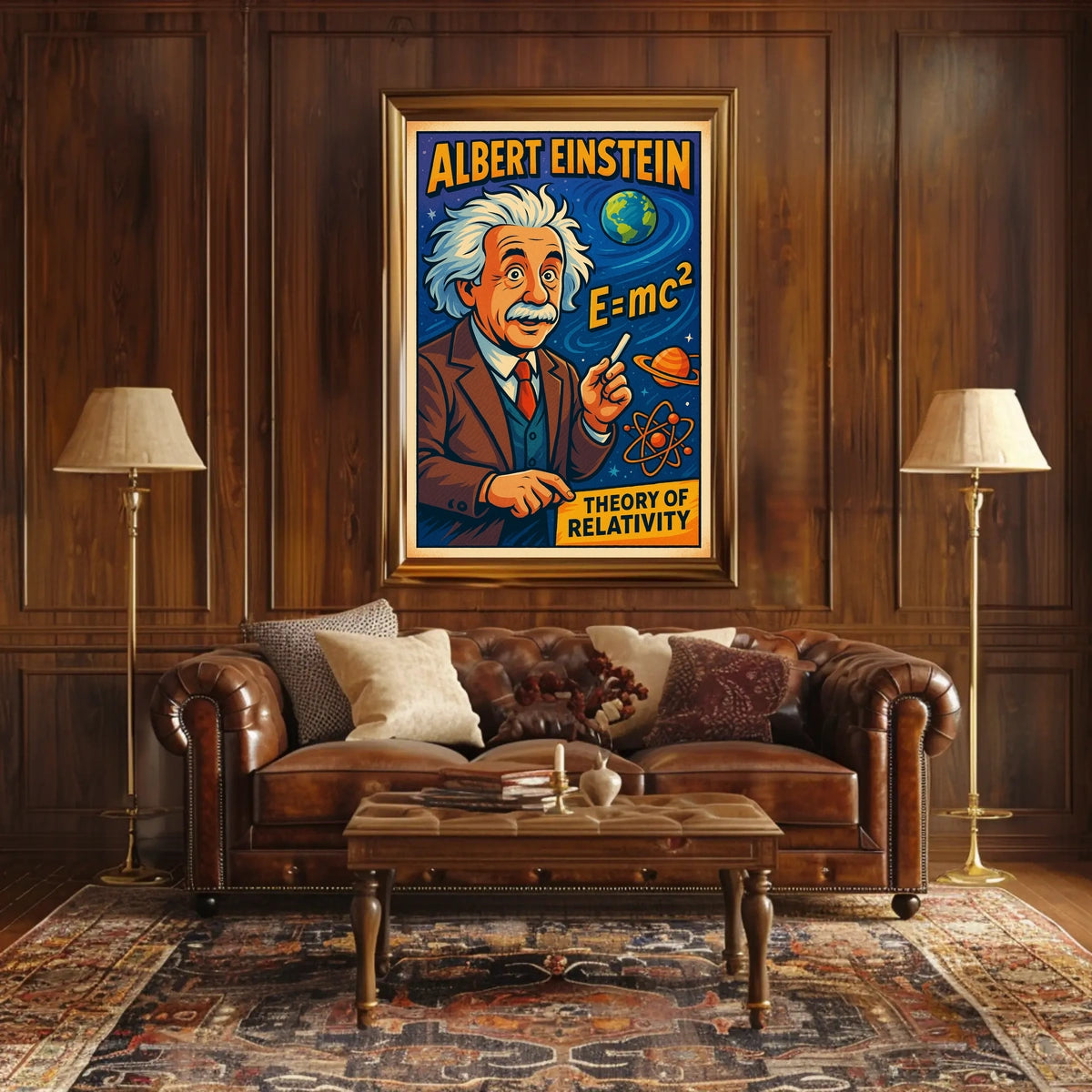 Albert Einstein Theory Of Relativity Poster