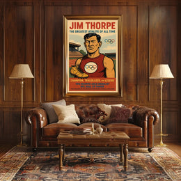Champion Trailblazer Legend Jim Thorpe Poster