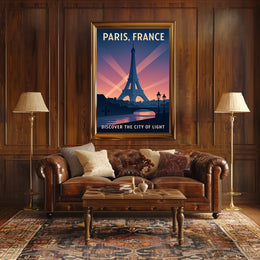 Discover Paris The City Of Light Poster