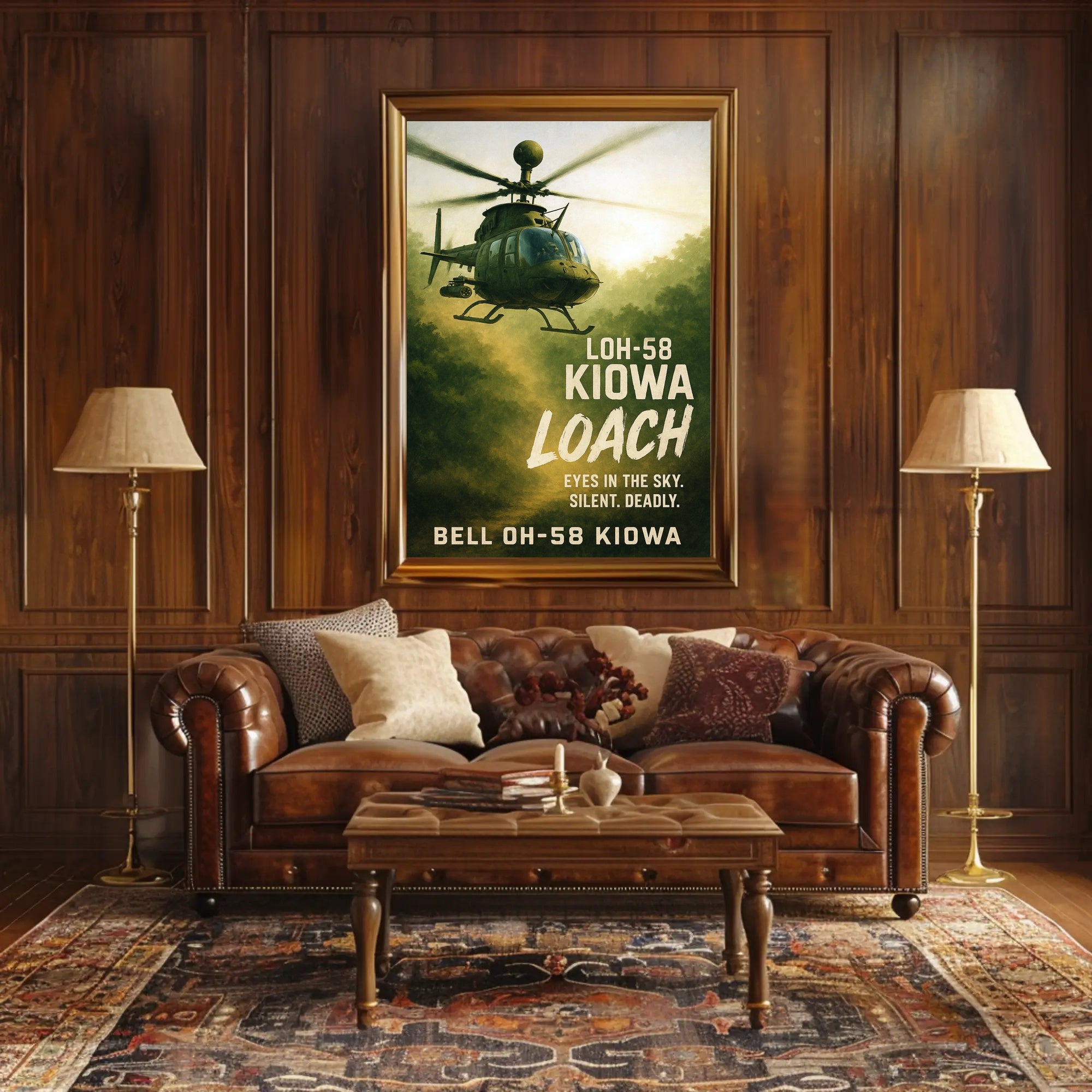 Bell OH-58 Kiowa Eyes in the Sky Poster PosterGoat