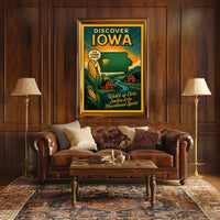 Discover Iowa The Corn State Poster
