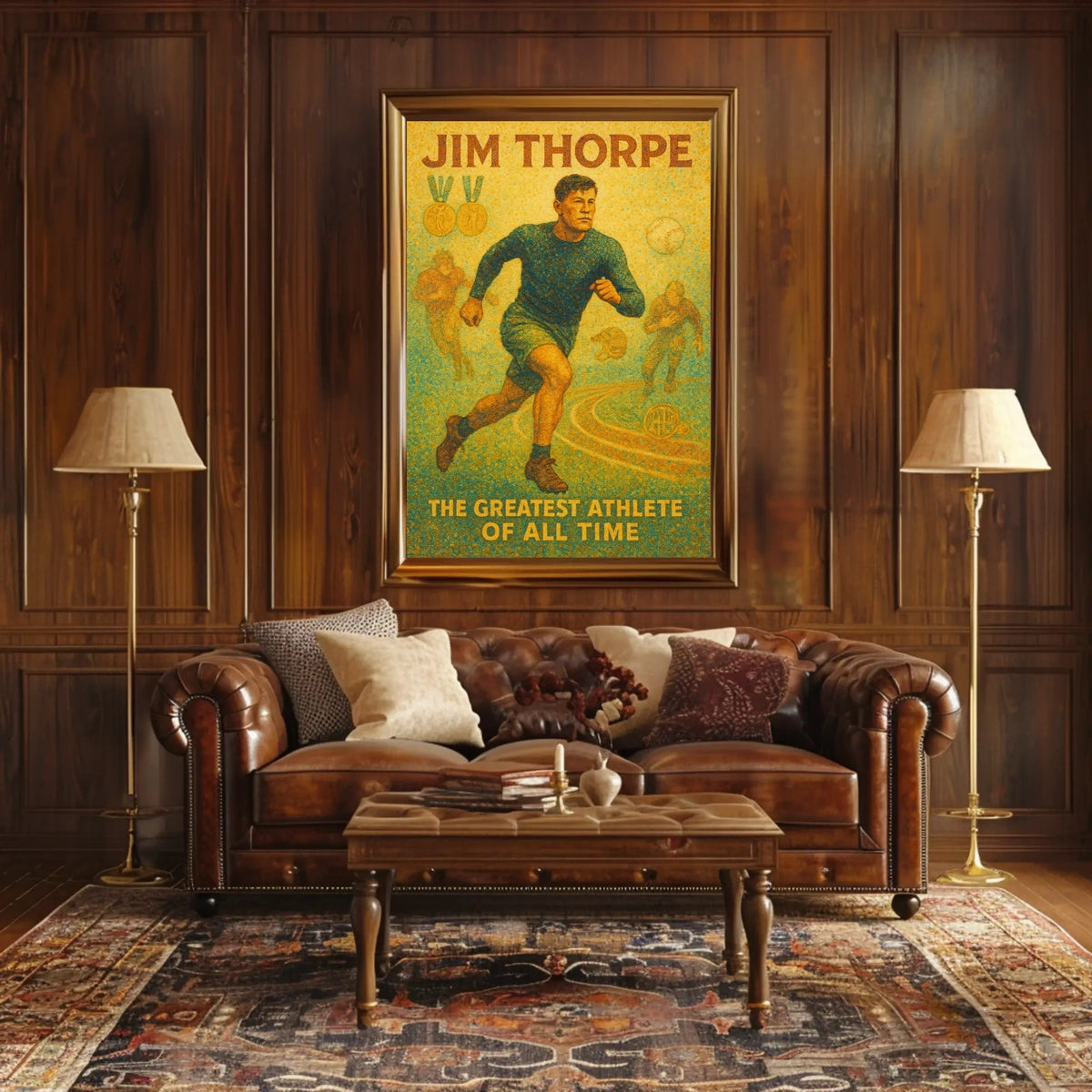 Jim Thorpe Legendary Athlete Poster