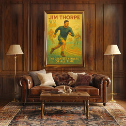 Jim Thorpe Legendary Athlete Poster