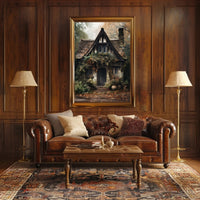 Enchanted Cottage In Autumn Poster