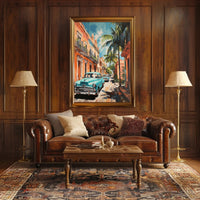 Vintage Havana Streets Vintage Poster