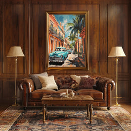Vintage Havana Streets Vintage Poster