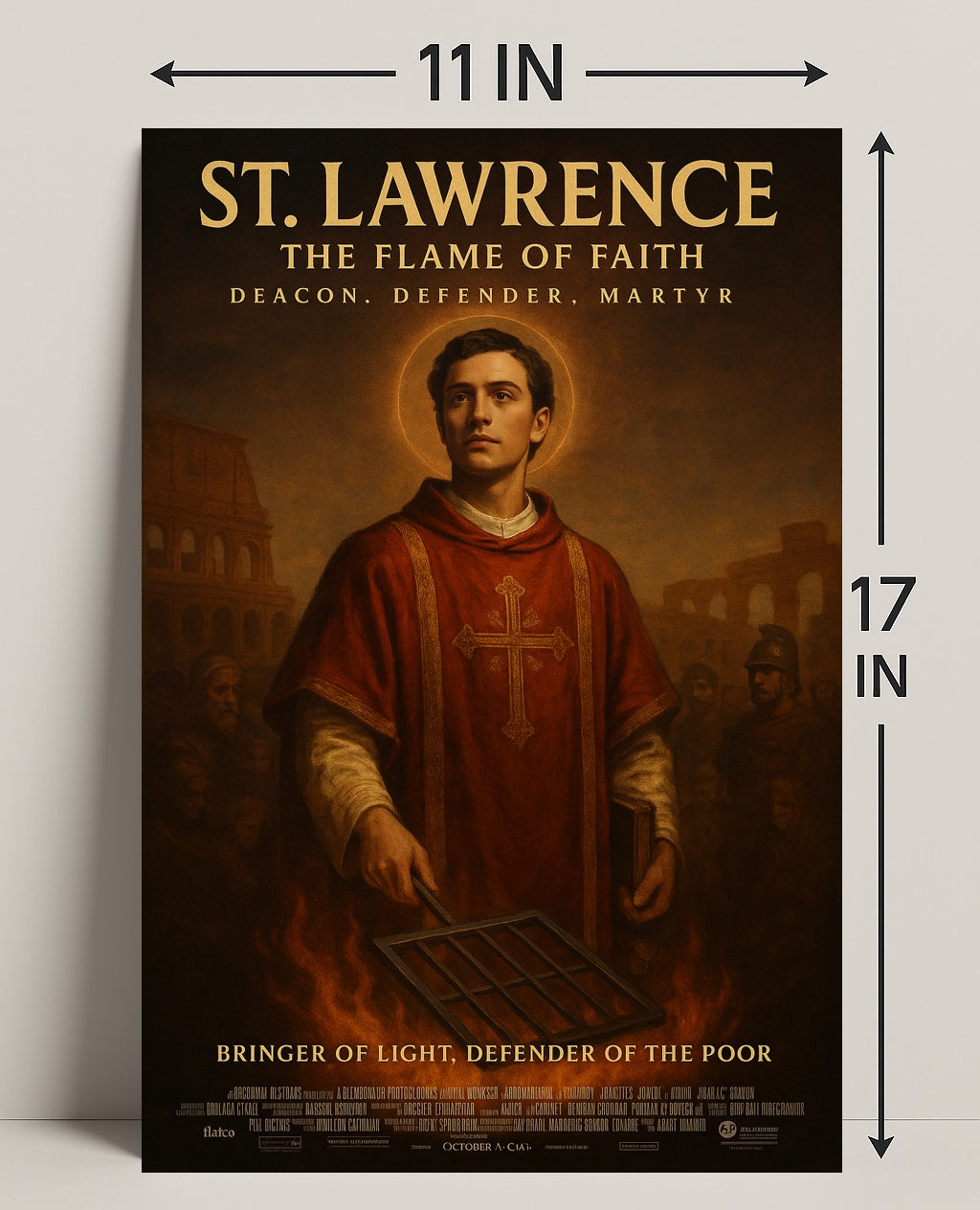 St. Lawrence The Flame Of Faith Poster