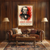 Andrew Johnson Portrait Historical or Presidential Poster