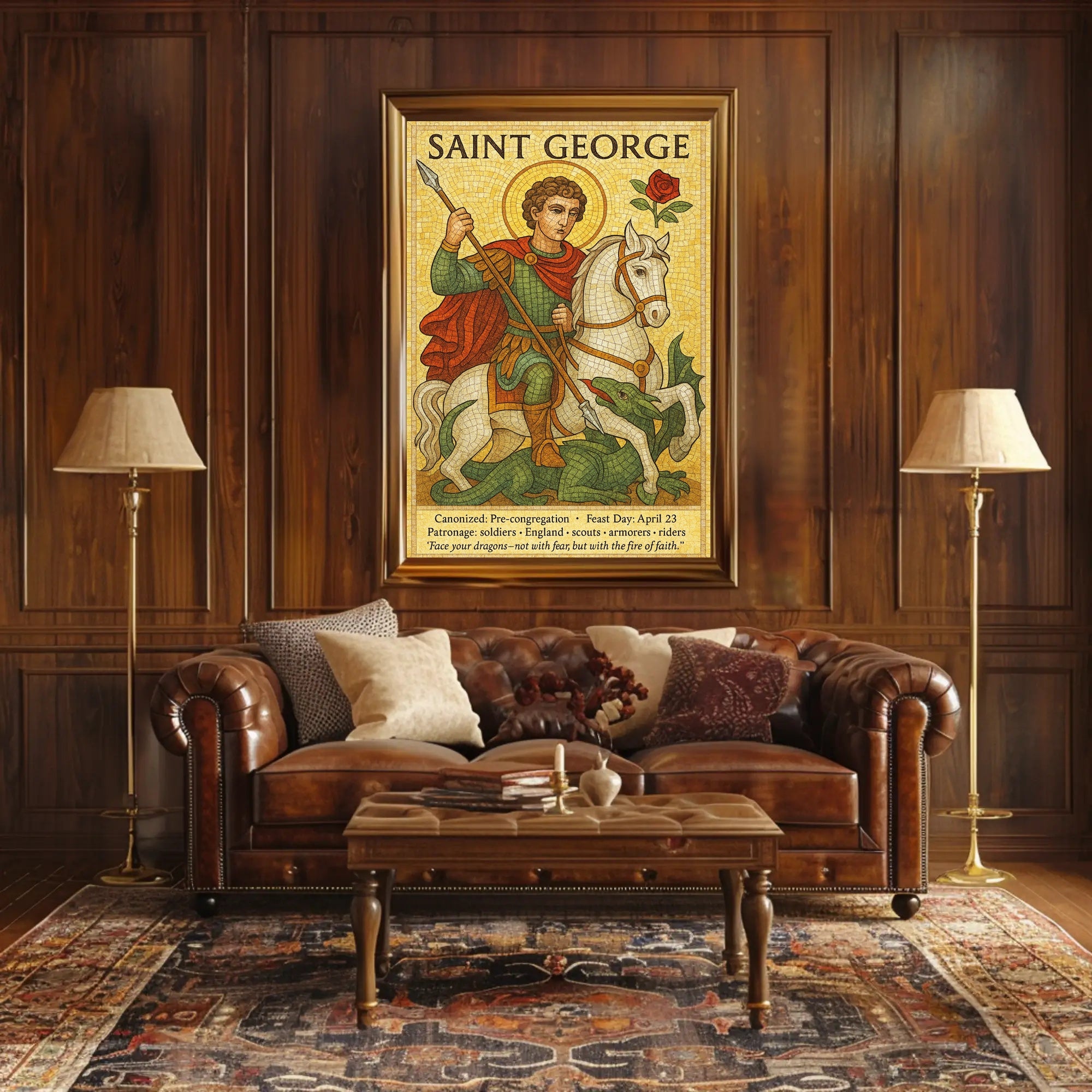 Saint George Patron Saint Poster PosterGoat