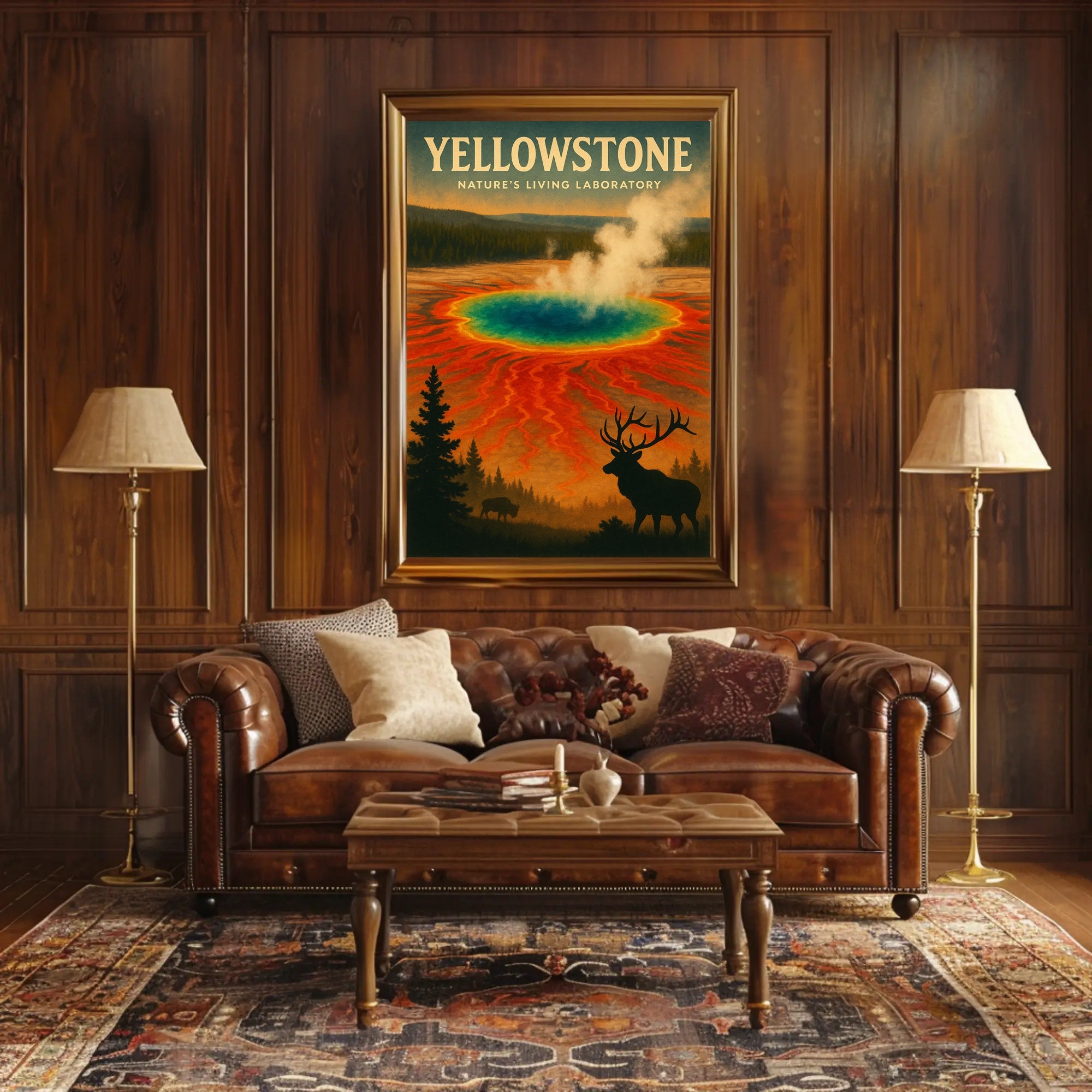 Yellowstone Natures Living Laboratory Poster PosterGoat