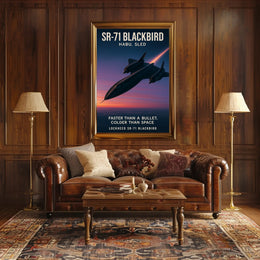 SR-71 Blackbird Iconic Aviation Poster