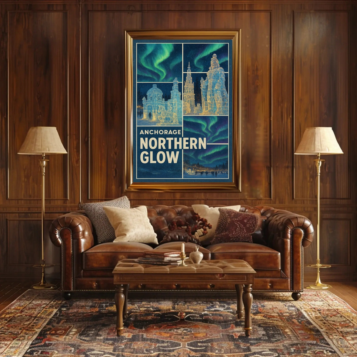 Anchorage Northern Glow Poster