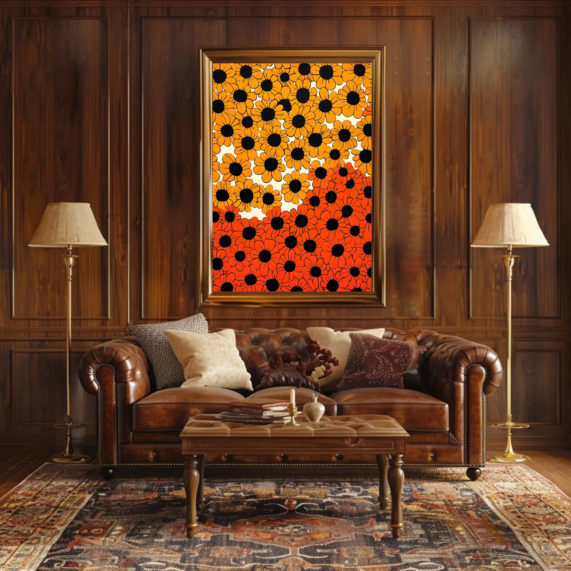 Floral Harmony Poster Vibrant Botanical Wall Art
