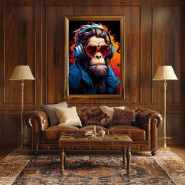 Funky Monkey Vibes Poster