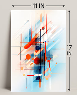 Abstract Geometric Symphony Abstract Poster PosterGoat