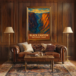 Black Canyon National Park Poster Wall Art 18x24 Print