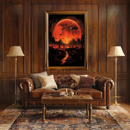 Alien Skies A Surreal Landscape Poster