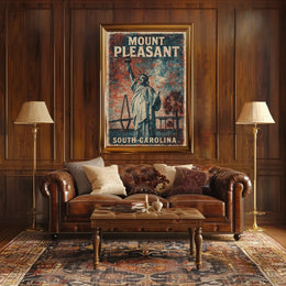Mount Pleasant Vintage Travel Collectors Poster