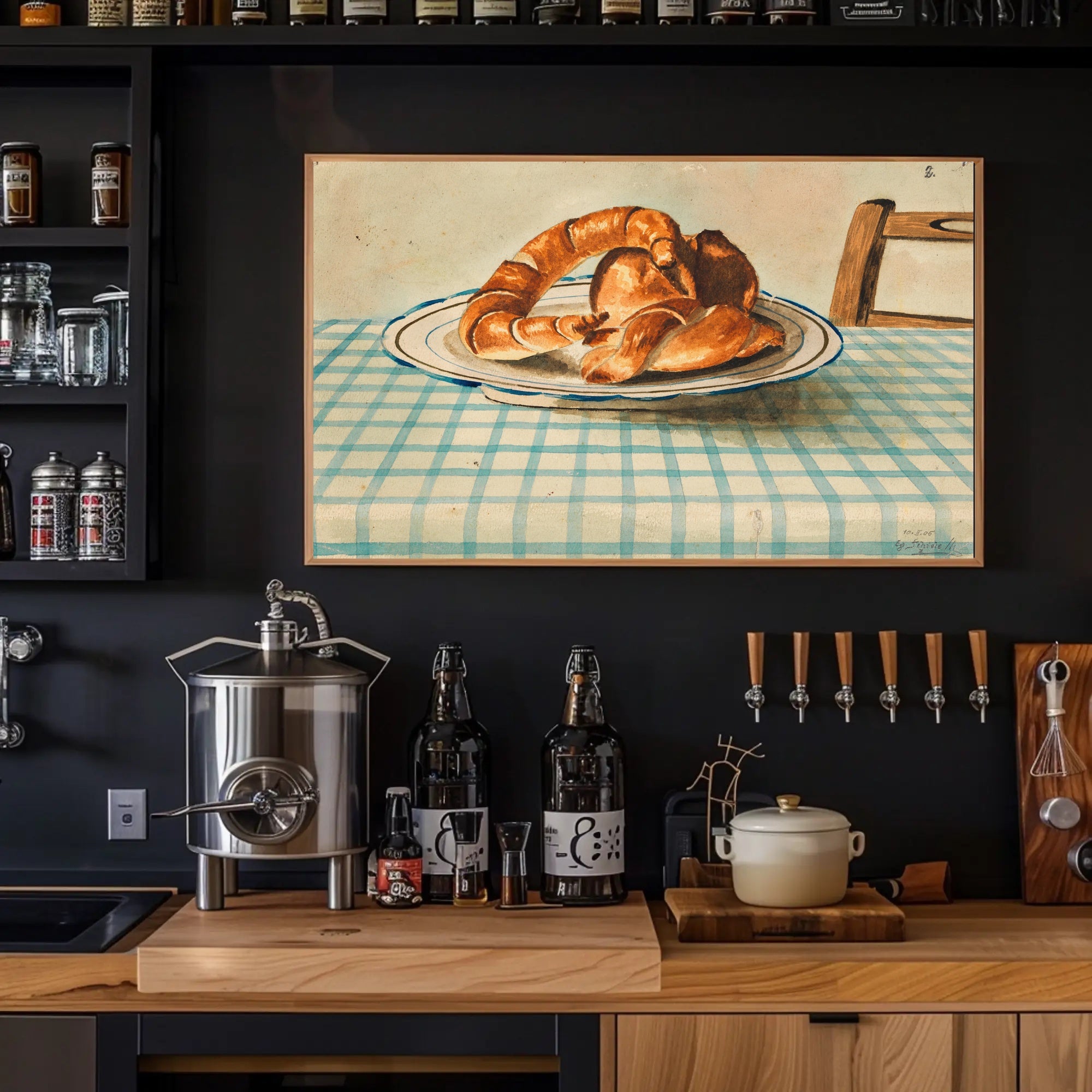 Cozy Breakfast Setting Poster