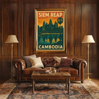 Siem Reap Cambodia Poster
