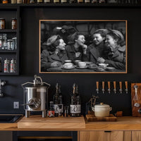 Vintage Café Gathering: Timeless Friendship Poster