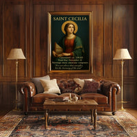 Saint Cecilia Poster PosterGoat