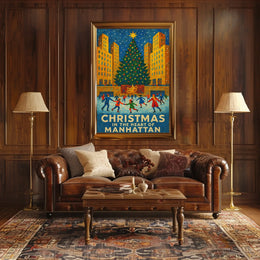 Christmas In Manhattan Poster