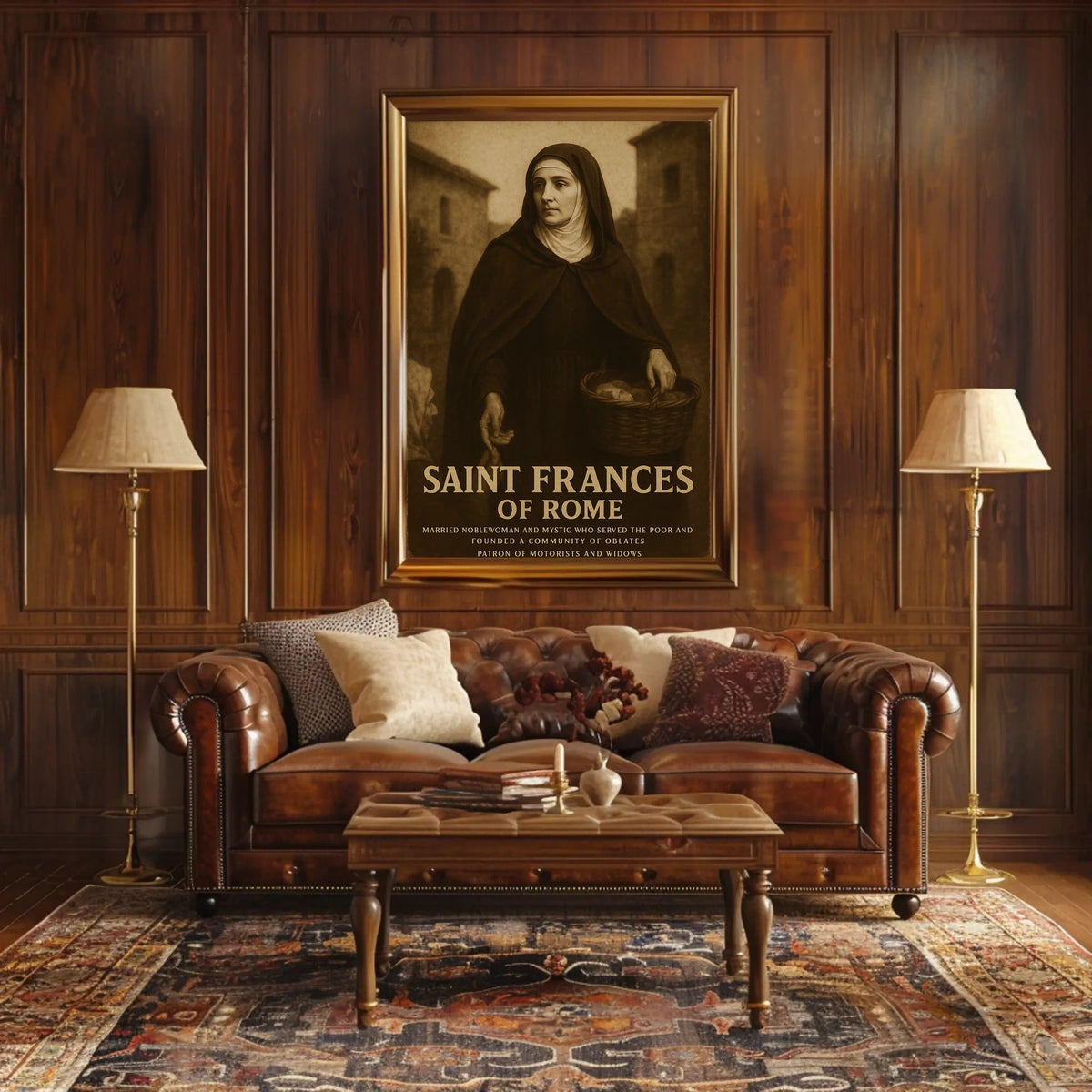 Saint Frances Of Rome Poster