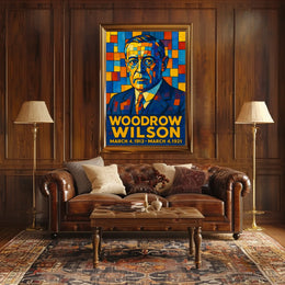 Woodrow Wilson Presidential Term Poster