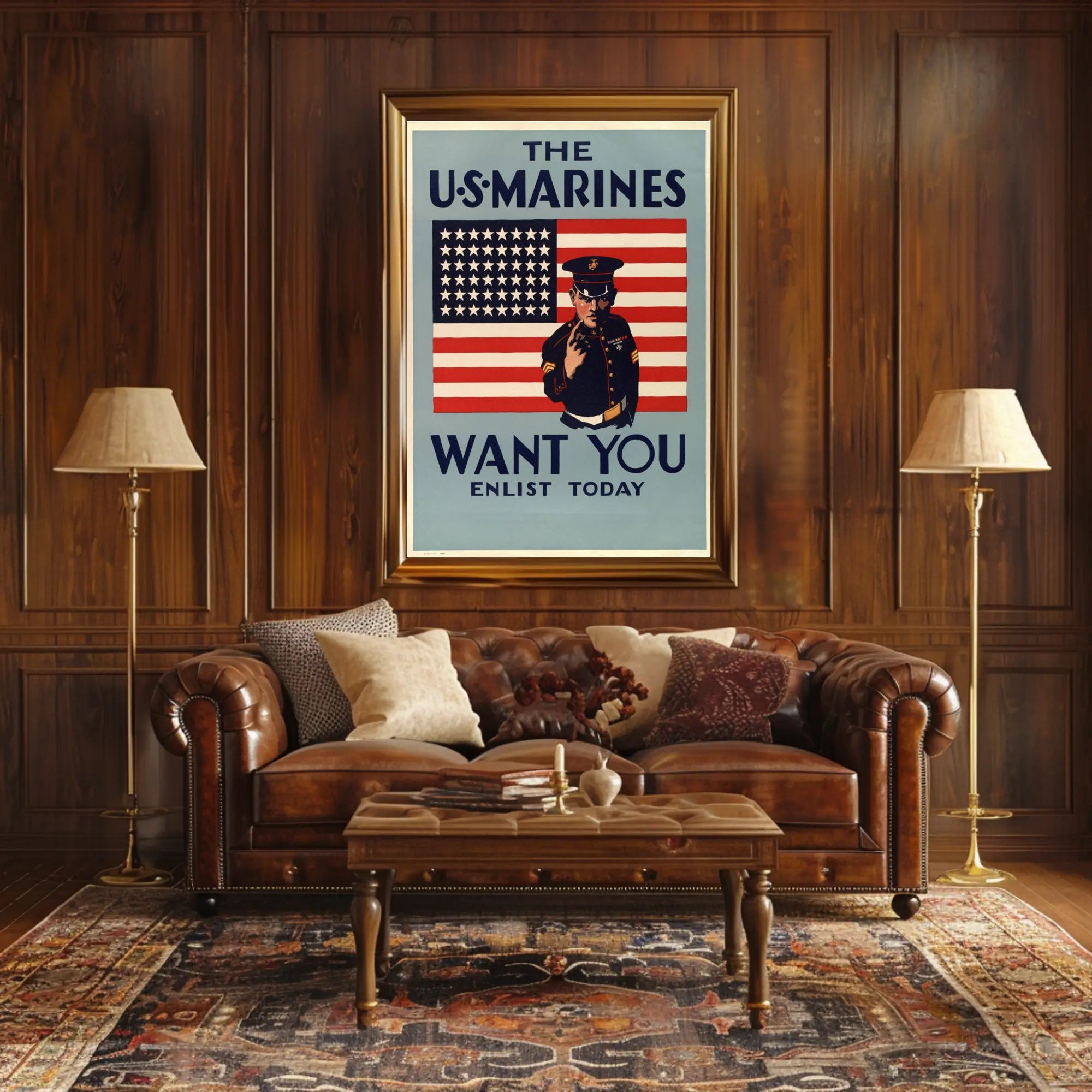 The U.S. Marines Recruitment Poster PosterGoat
