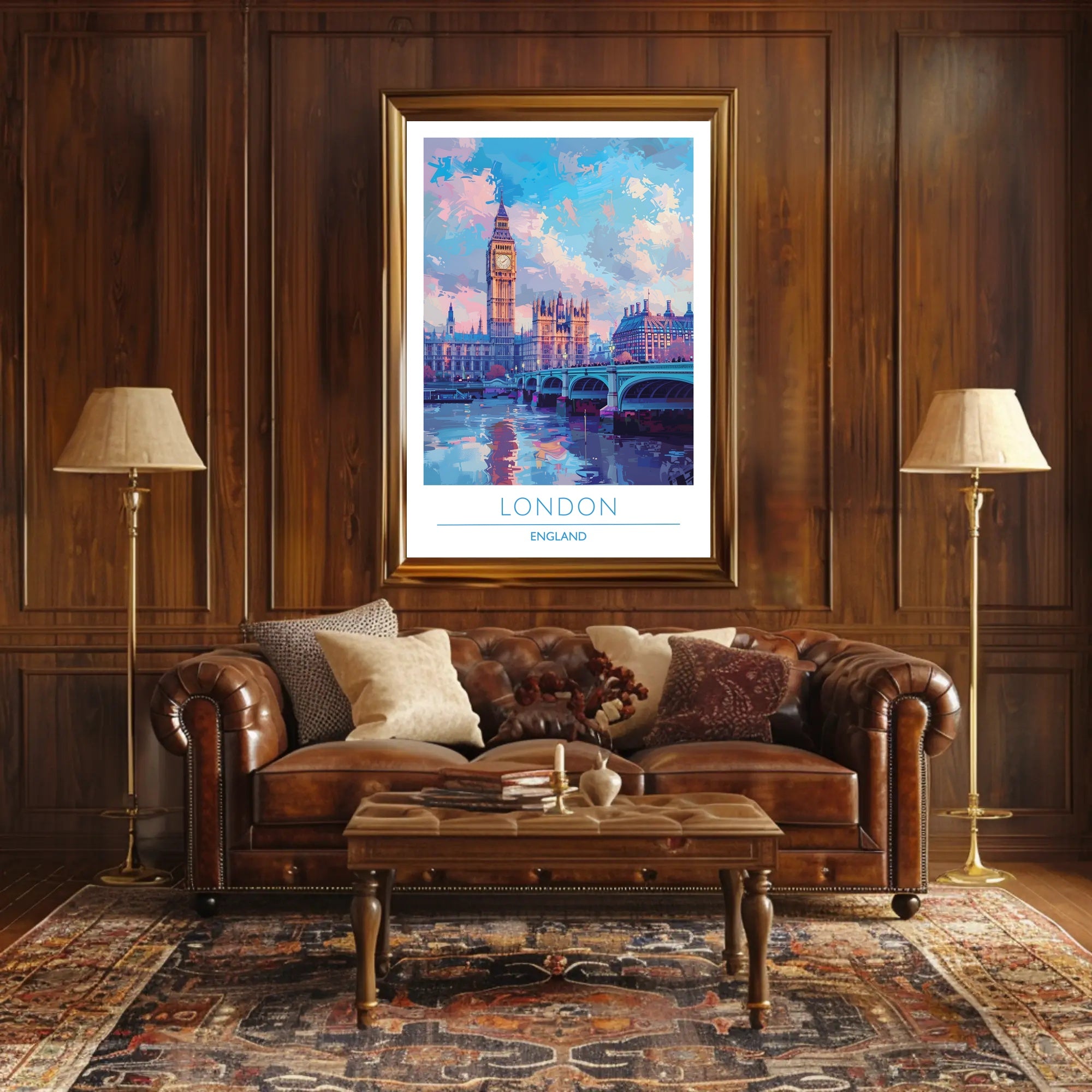 London Skyline Art Poster