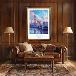 London Skyline Art Poster