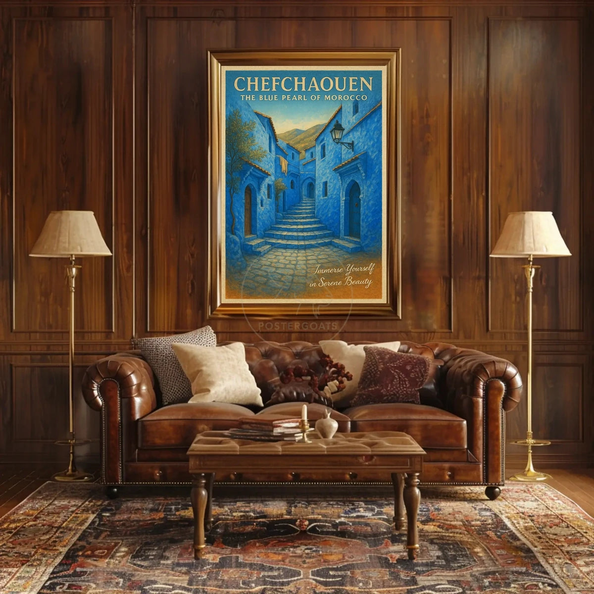 Chefchaouen Blue Charm Travel Poster