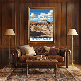 Petrified Forest Arizona Vintage Travel Poster