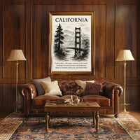 California The Golden State Poster