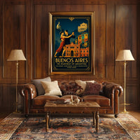 Buenos Aires Vintage Travel Poster Wall Art PosterGoat
