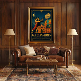 Buenos Aires Vintage Travel Poster Wall Art PosterGoat