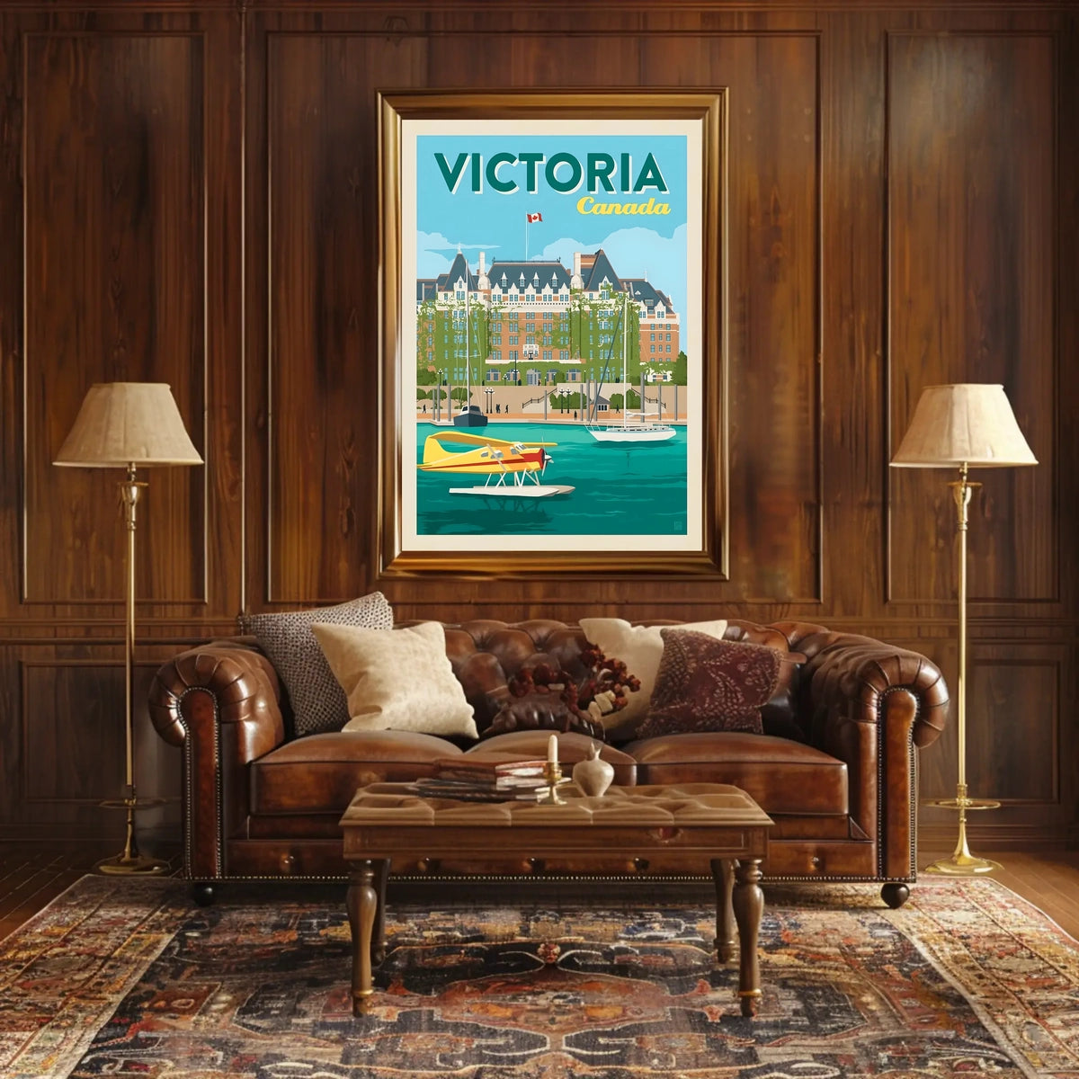 Victoria, Canada Travel Poster