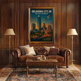 Oklahoma City The Big Friendly Poster