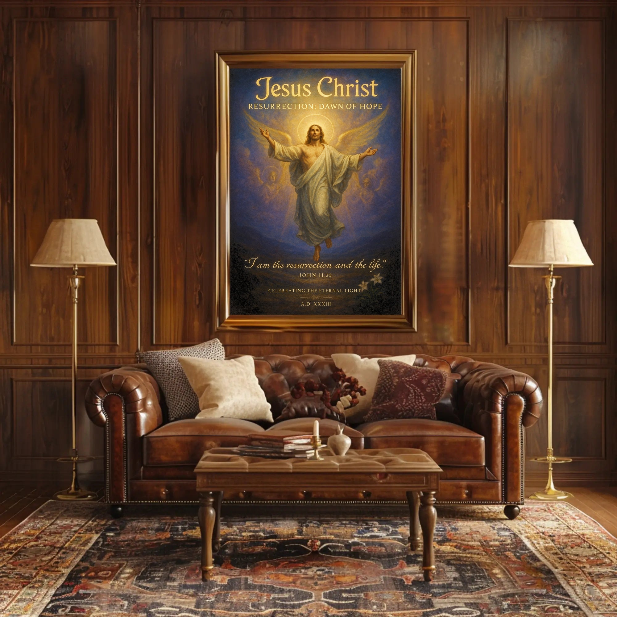 Jesus Christ Resurrection Dawn of Hope Poster PosterGoat