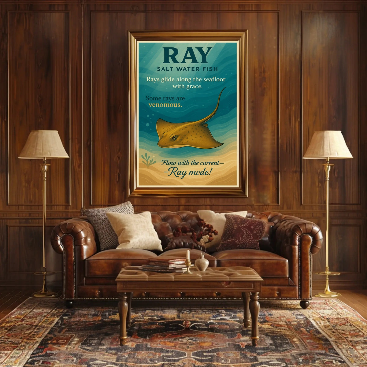 Rays Graceful Sea Dwellers Poster