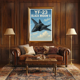 YF-23 Black Widow II Poster PosterGoat