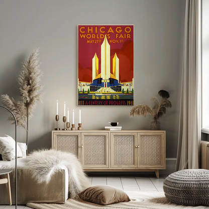 Chicago World's Fair Vintage Poster